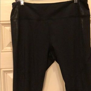 Zella legging - black with shiny pattern